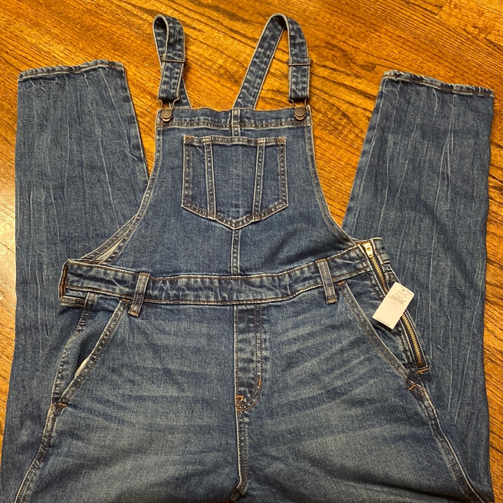 NWT Old navy Women's Overalls Side Zip  10